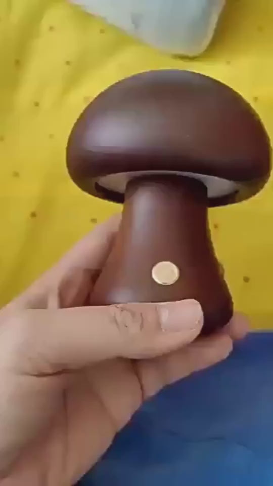 Lampe Champignon en Bois Minimaliste (Japandi / Wabi-Sabi)
